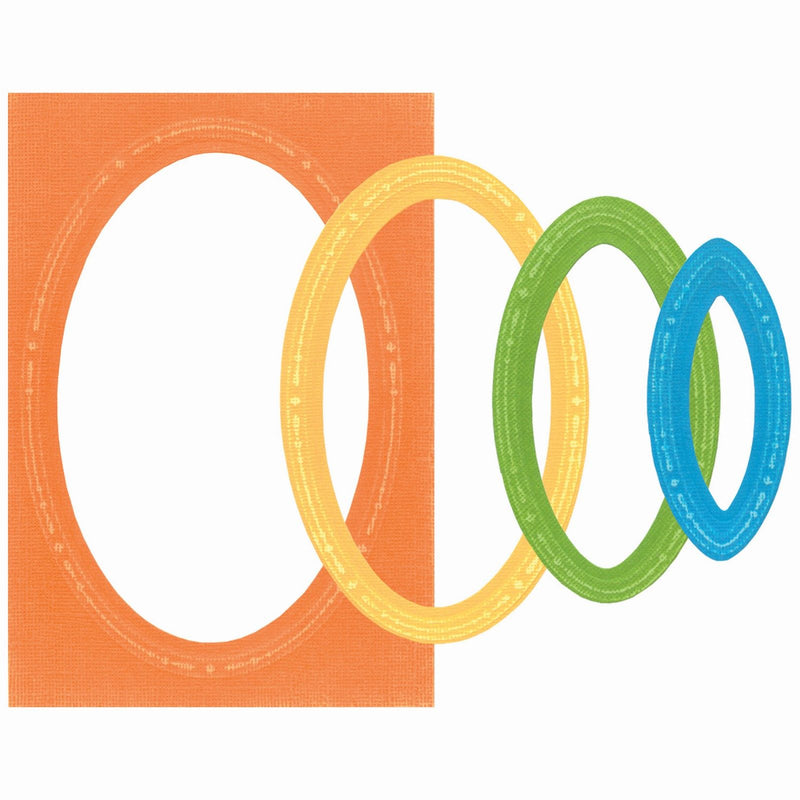 Afbeelding laden in galerijviewer, Sizzix • framelits die set 9pcs fanciful reversed, clare classic ovals
