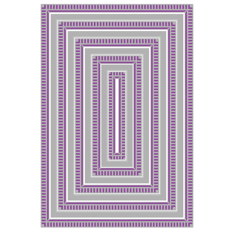 Afbeelding laden in galerijviewer, Sizzix • framelits die set 9pcs fanciful reversed, renee deco rectangles
