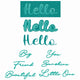 Sizzix • thinlits die set 10pcs take two's, hello sentiment by stacey park