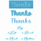 Sizzix • thinlits die set 8pcs take two's, thanks sentiment by stacey park