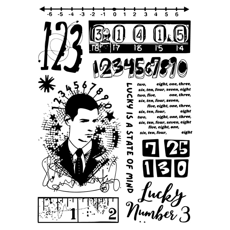 Afbeelding laden in galerijviewer, Sizzix • studio clear stamps set 11pcs 3pcs stencils strength in numbers by cat kerr
