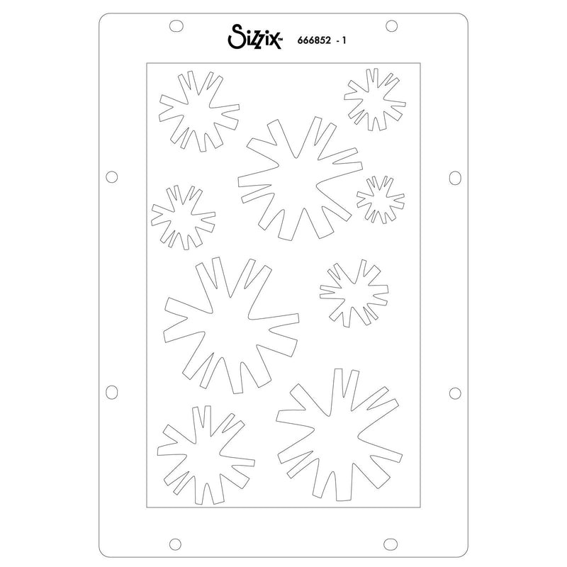 Afbeelding laden in galerijviewer, Sizzix • studio clear stamps set 11pcs 3pcs stencils strength in numbers by cat kerr
