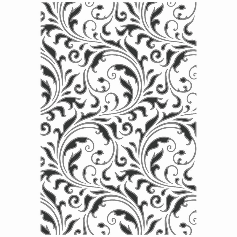 Afbeelding laden in galerijviewer, Sizzix • multi level textured impressions embossing folder vault flourish by tim holtz

