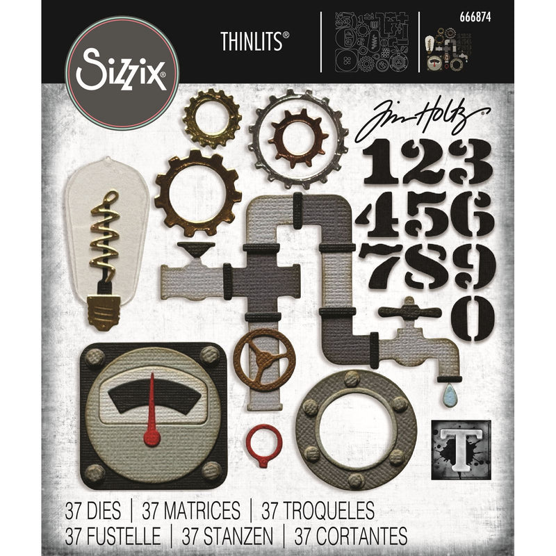 Afbeelding laden in galerijviewer, Sizzix • thinlits 37pcs die set vault industrial by tim holtz
