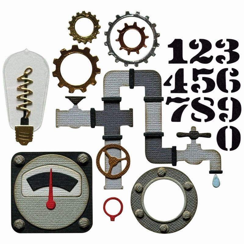 Afbeelding laden in galerijviewer, Sizzix • thinlits 37pcs die set vault industrial by tim holtz
