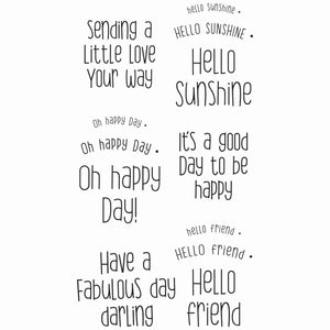 Sizzix • clear stamps set 12pcs sending a little love