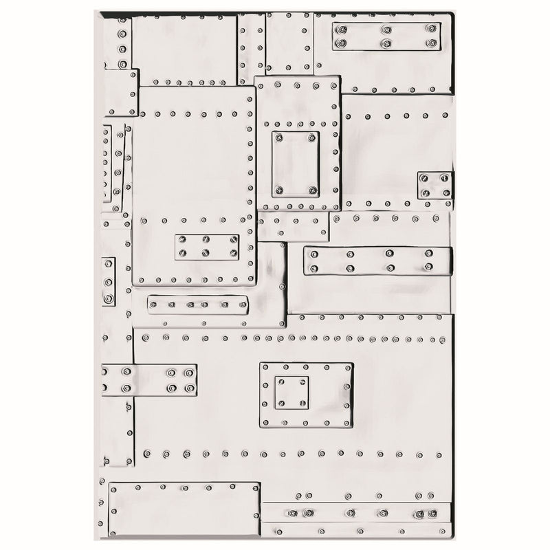 Afbeelding laden in galerijviewer, Sizzix • 3d texture fades embossing folder foundry large a5 by tim holtz
