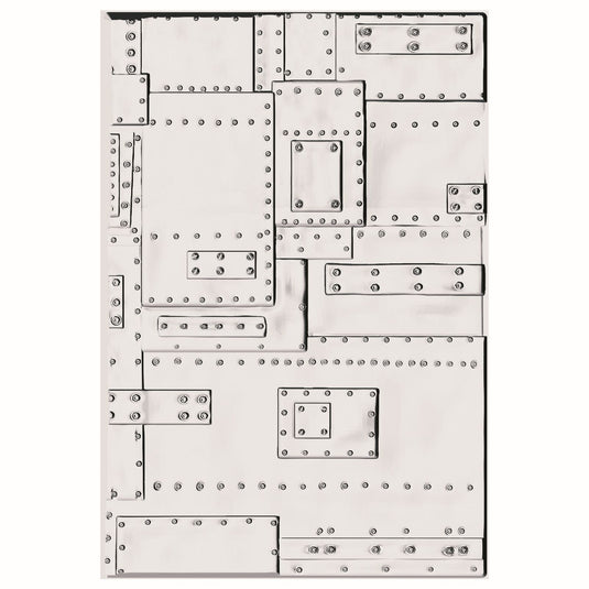 Sizzix • 3d texture fades embossing folder foundry large a5 by tim holtz