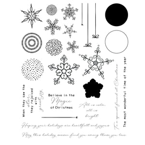 Sizzix • a5 clear stamp set 25pcs 1pcs framelits holiday bits and bobs by stacey park