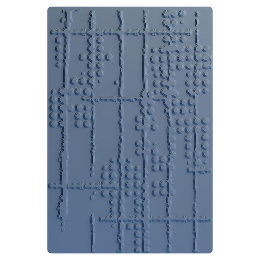 Sizzix • multi-level embossing folder dot matrix by seth apter