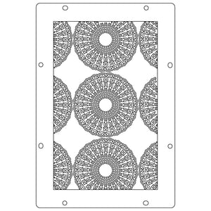 Sizzix • studio: a5 clear stamps 3pcs a5 stencils stitches by mark montano