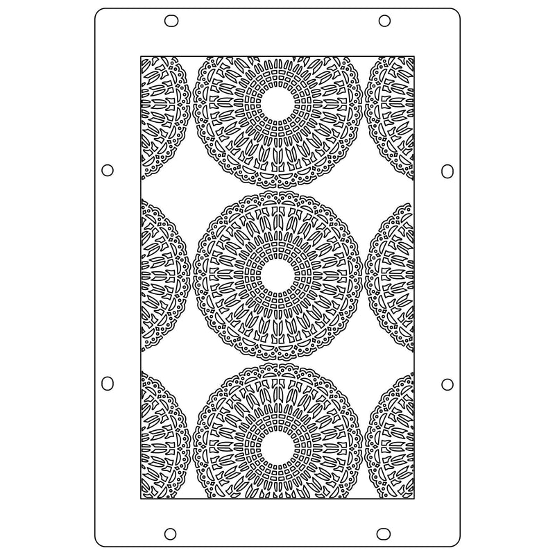 Afbeelding laden in galerijviewer, Sizzix • studio: a5 clear stamps 3pcs a5 stencils stitches by mark montano
