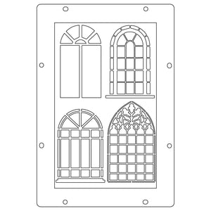 Sizzix • studio: a5 clear stamps 3pcs a5 stencils weather wonder by mark montano