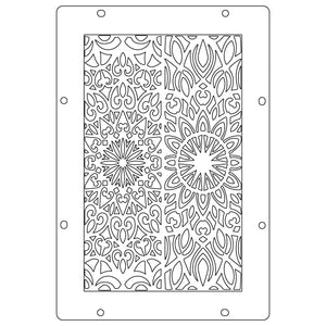 Sizzix • studio: a5 clear stamps 3pcs a5 stencils build it by mark montano