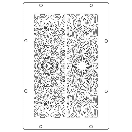 Sizzix • studio: a5 clear stamps 3pcs a5 stencils build it by mark montano
