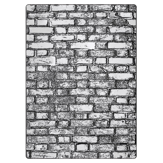 Sizzix • 3d texture fades embossing folder brickwork large a5 by tim holtz