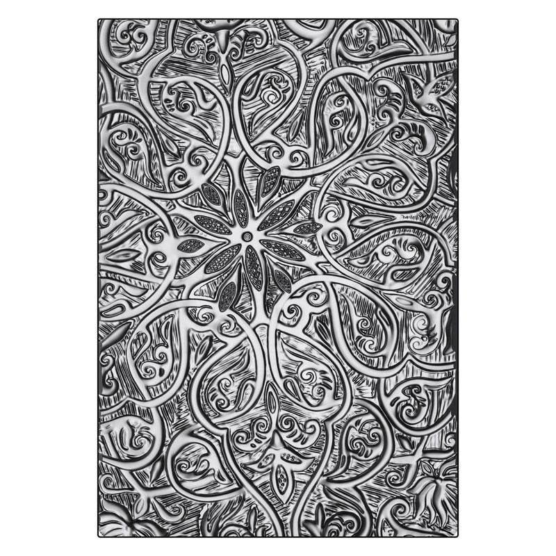 Afbeelding laden in galerijviewer, Sizzix • 3-d texture fades embossing folder engraved a5 by tim holtz
