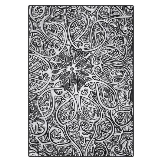 Sizzix • 3-d texture fades embossing folder engraved a5 by tim holtz
