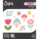 Sizzix • thinlits die set 25pcs happy florals by letters by shells