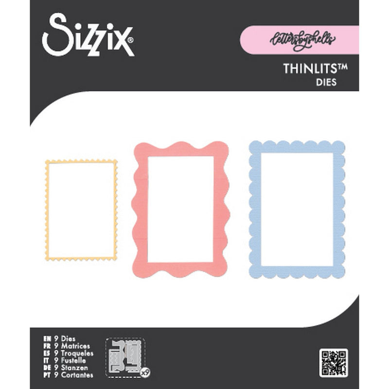 Afbeelding laden in galerijviewer, Sizzix • thinlits die set 9pcs fun borders by letters by shells
