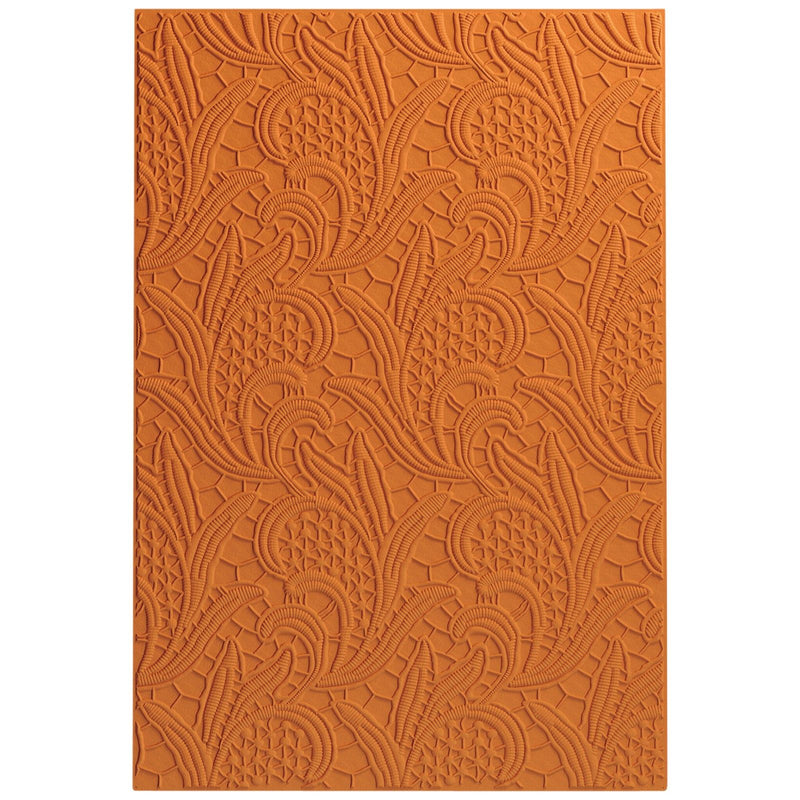 Afbeelding laden in galerijviewer, Sizzix • 3d textured impressions a5 embossing folder lacy leaves by eileen hull
