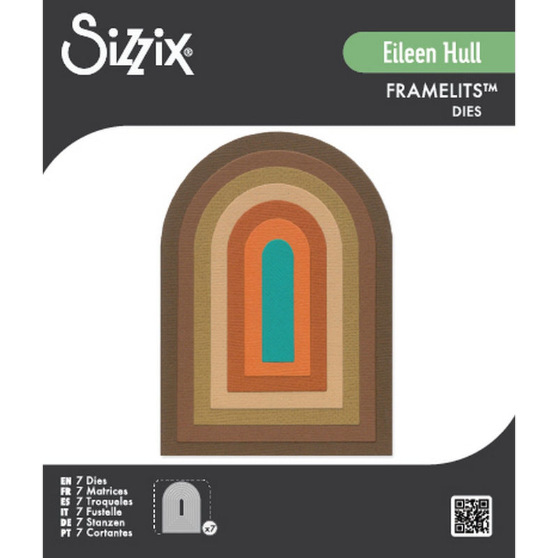 Afbeelding laden in galerijviewer, Sizzix • framelits 7pcs die set tunnel arches by eileen hull
