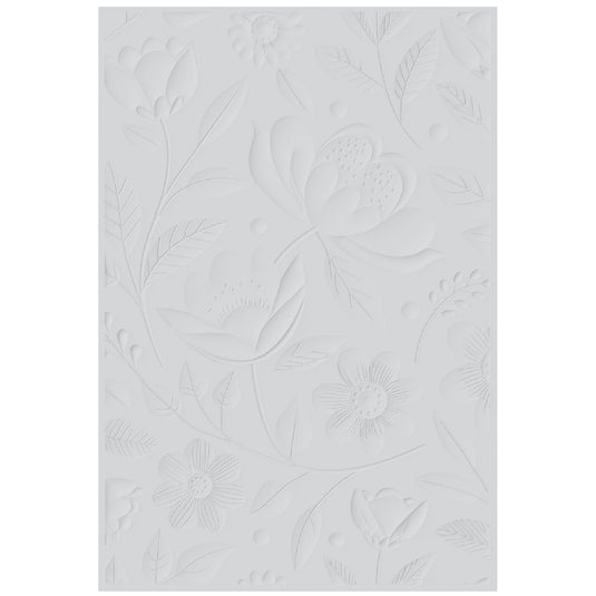 Sizzix • 3d textured impressions embossing folder happy garden nr.1 by catherine pooler