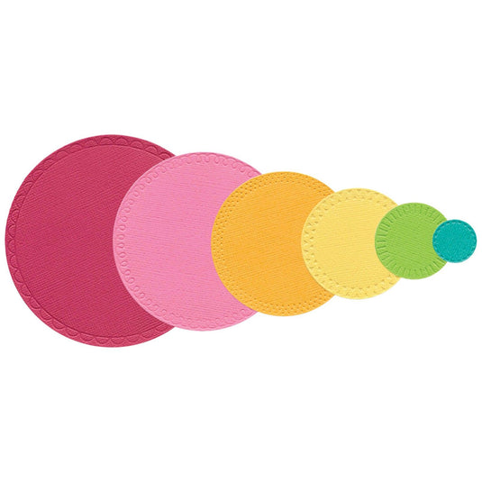 Sizzix • thinlits die set border party circles by catherine pooler 6pcs