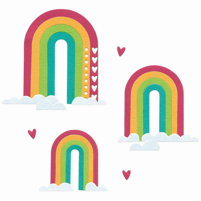 Afbeelding laden in galerijviewer, Sizzix • thinlits die set rainbow arches by catherine pooler 14pcs
