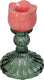 Hd collection kandelaar tulp glas 8x8x12cm