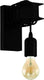 Eglo townshend 6 wandlamp - e27 - 19 cm - zwart