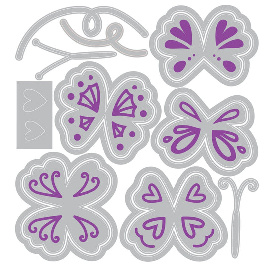 Sizzix • framelits die set bright butterflies nr.2 by catherine pooler 10pcs