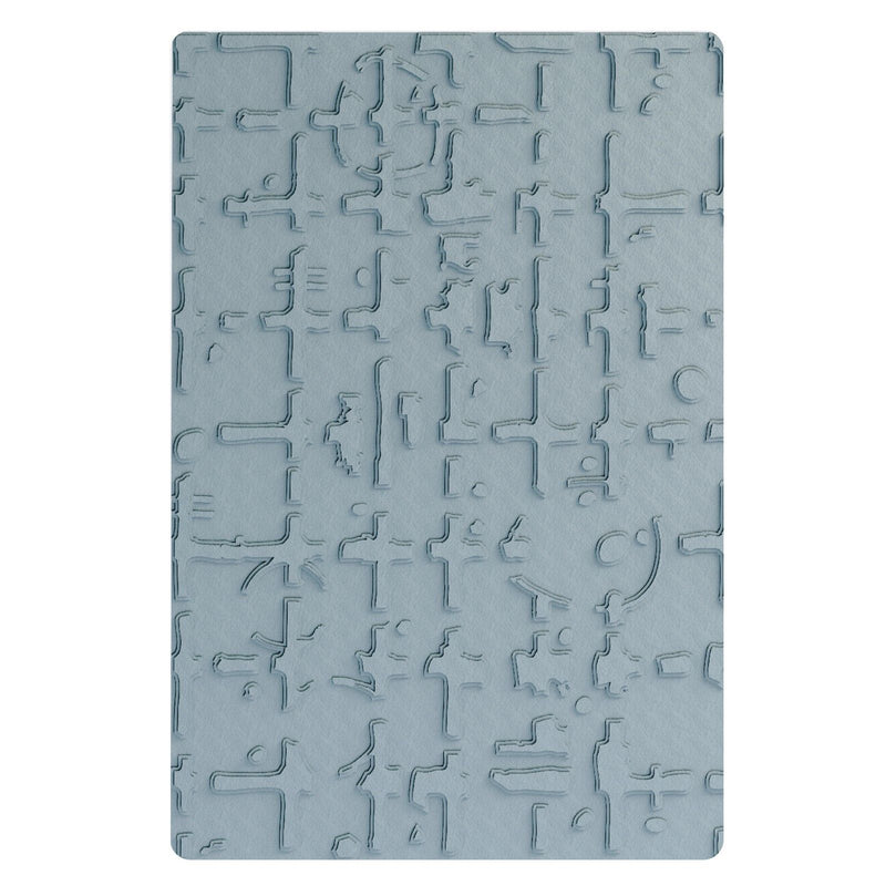 Afbeelding laden in galerijviewer, Sizzix • multi-level embossing folder grid graph by seth apter
