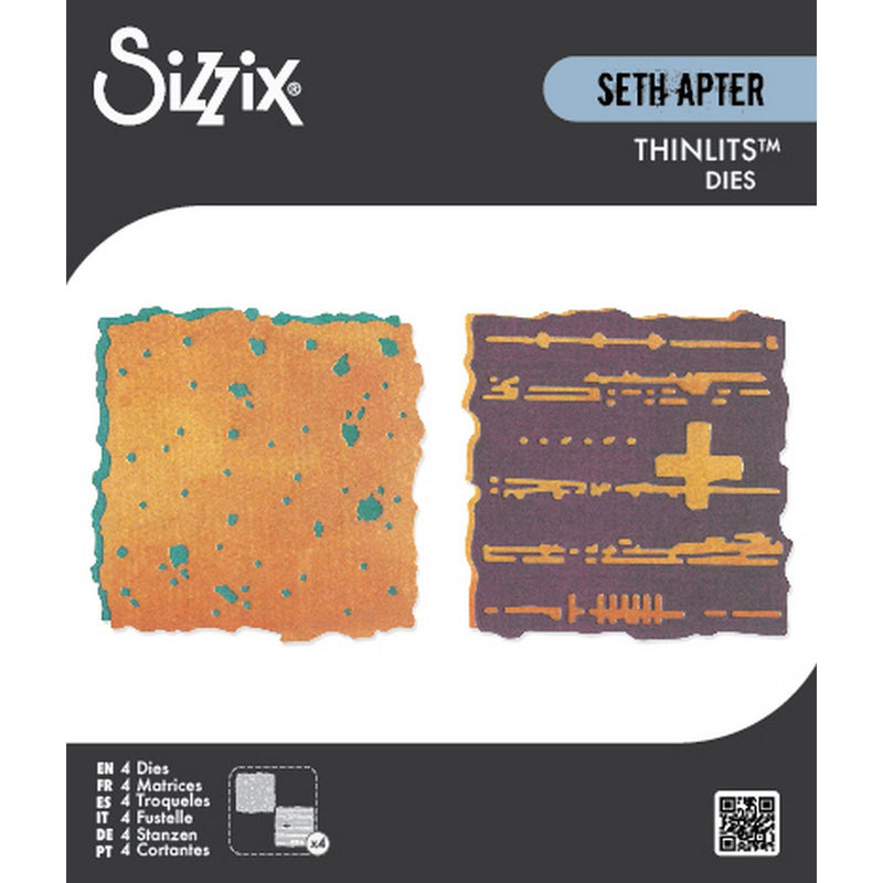 Afbeelding laden in galerijviewer, Sizzix • thinlits die set 4pcs paper cutz #1 by seth apter
