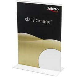 Bordhouder deflecto 69001 crystal clear 1 stuk