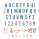 Sizzix • thinlits die set 43pcs typography by seth apter