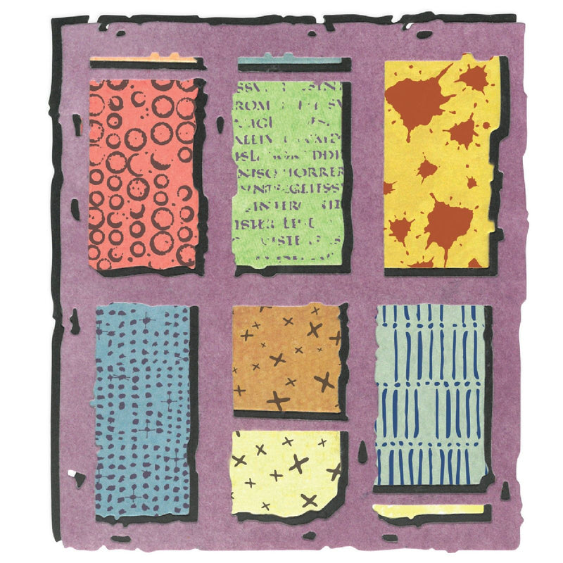 Afbeelding laden in galerijviewer, Sizzix • thinlits die set 2pcs w 6pcs stamps viewfinder by seth apter
