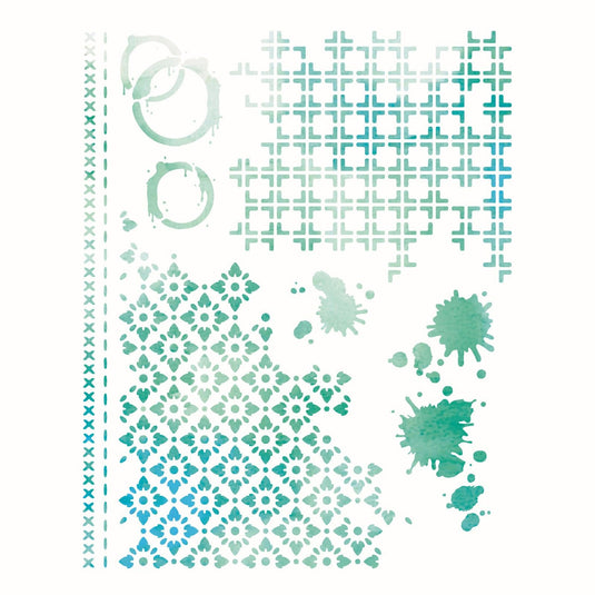 Sizzix • a4 stencil 1pcs artful layers by 49 market