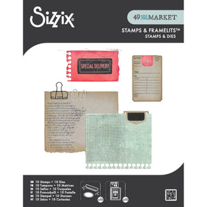 Sizzix • clear stamps set 10pcs 10pcs framelits creative combos by 49 market