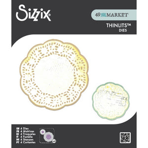 Sizzix • thinlits die set 4pcs doily duo by 49 market