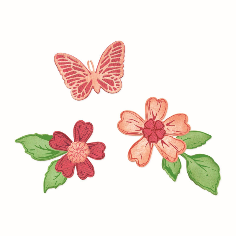 Afbeelding laden in galerijviewer, Sizzix • clear stamps set 19pcs 9pcs framelits sweet sprigs by 49 market

