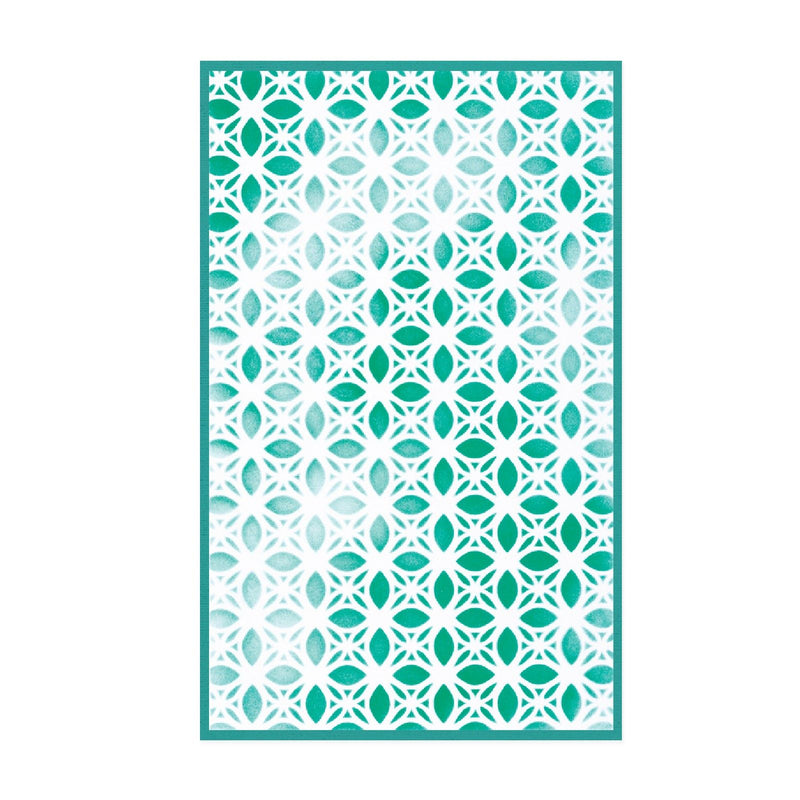 Afbeelding laden in galerijviewer, Sizzix • a5 stencil 4pcs buildables backgrounds 1 by vicki boutin
