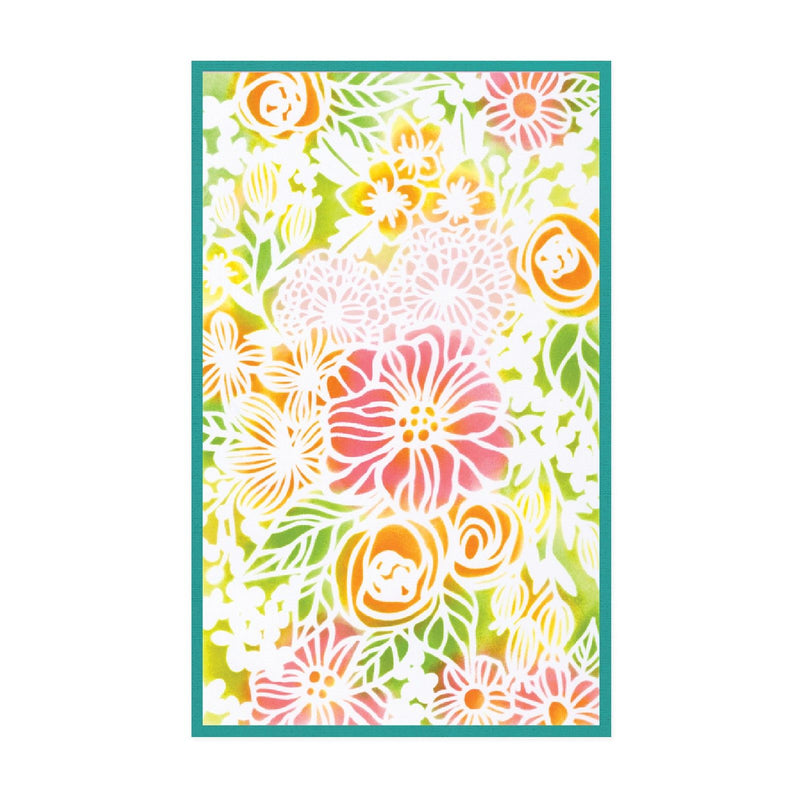 Afbeelding laden in galerijviewer, Sizzix • a5 stencil 4pcs buildables botanicals 1 by vicki boutin
