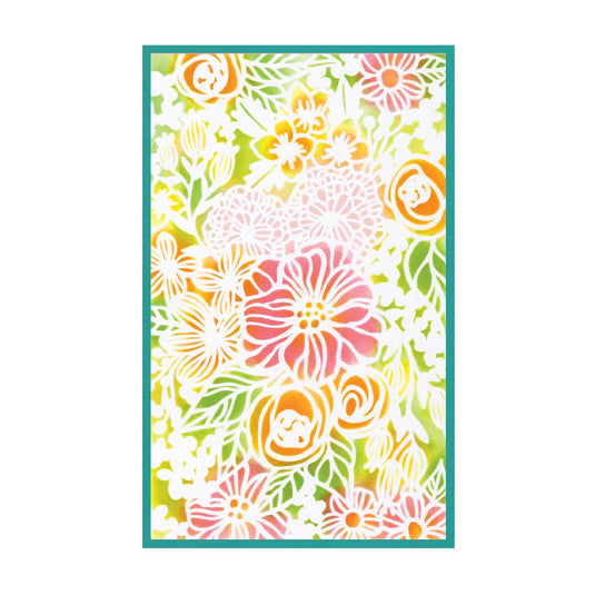 Sizzix • a5 stencil 4pcs buildables botanicals 1 by vicki boutin