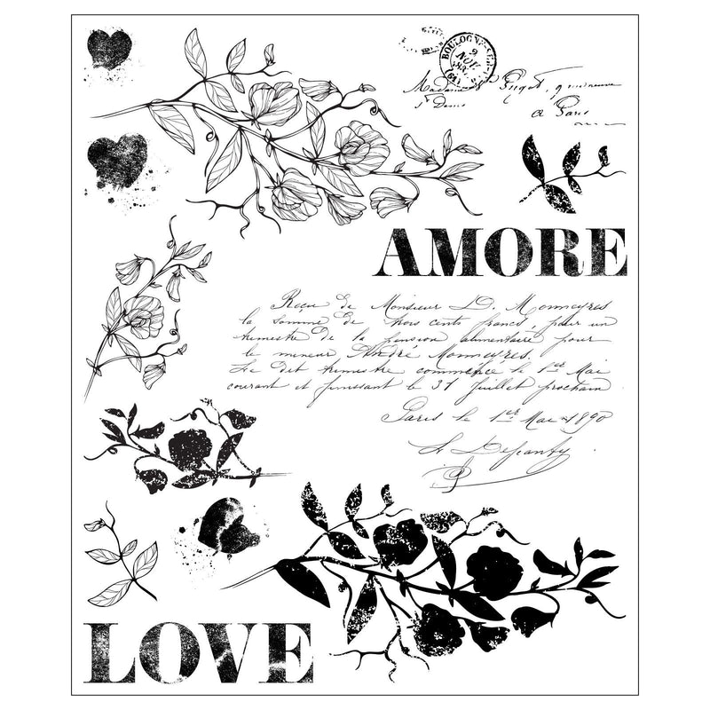 Afbeelding laden in galerijviewer, Sizzix • clear stamp set 13pcs love letters by willow wolfe
