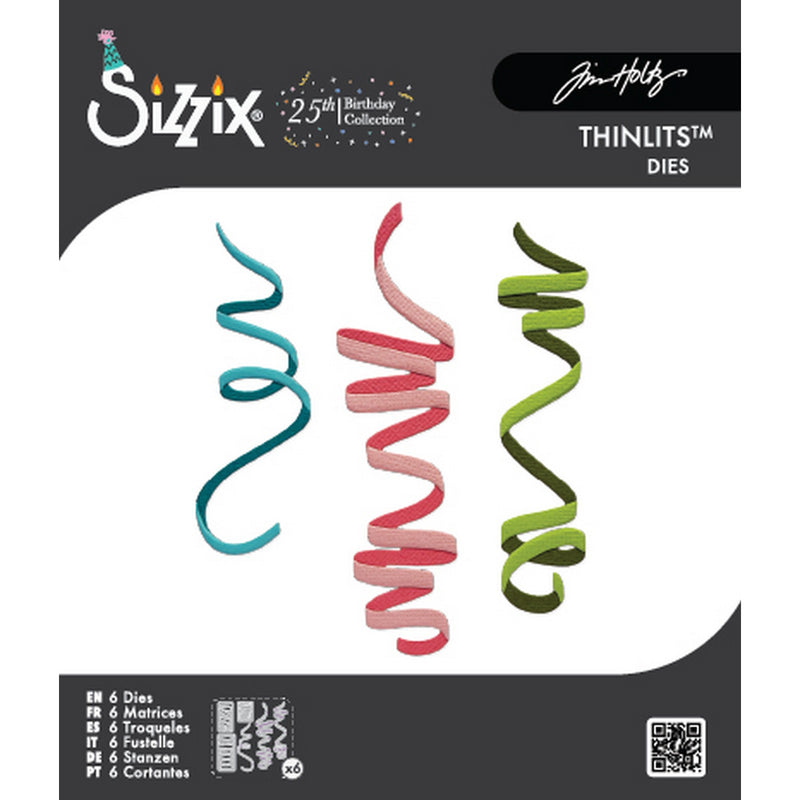 Afbeelding laden in galerijviewer, Sizzix • thinlits die set 6pcs celebration streamers by tim holtz

