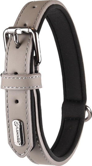 Flamingo binti met neopreen - halsband honden - halsband binti grijs xxl 52-62cm 30mm - 1st - 123384 - 1st xxl