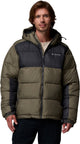 Columbia pike lake™ ii hooded jacket men's outdoorjas - stone green, shark - maat m