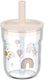 Mepal mio kinderbeker met rietje - 250 ml - makkelijk vast te houden - kinderservies - sunshine rainbow