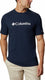 Columbia csc basic logo short sleeve - collegiate navy - heren - maat m